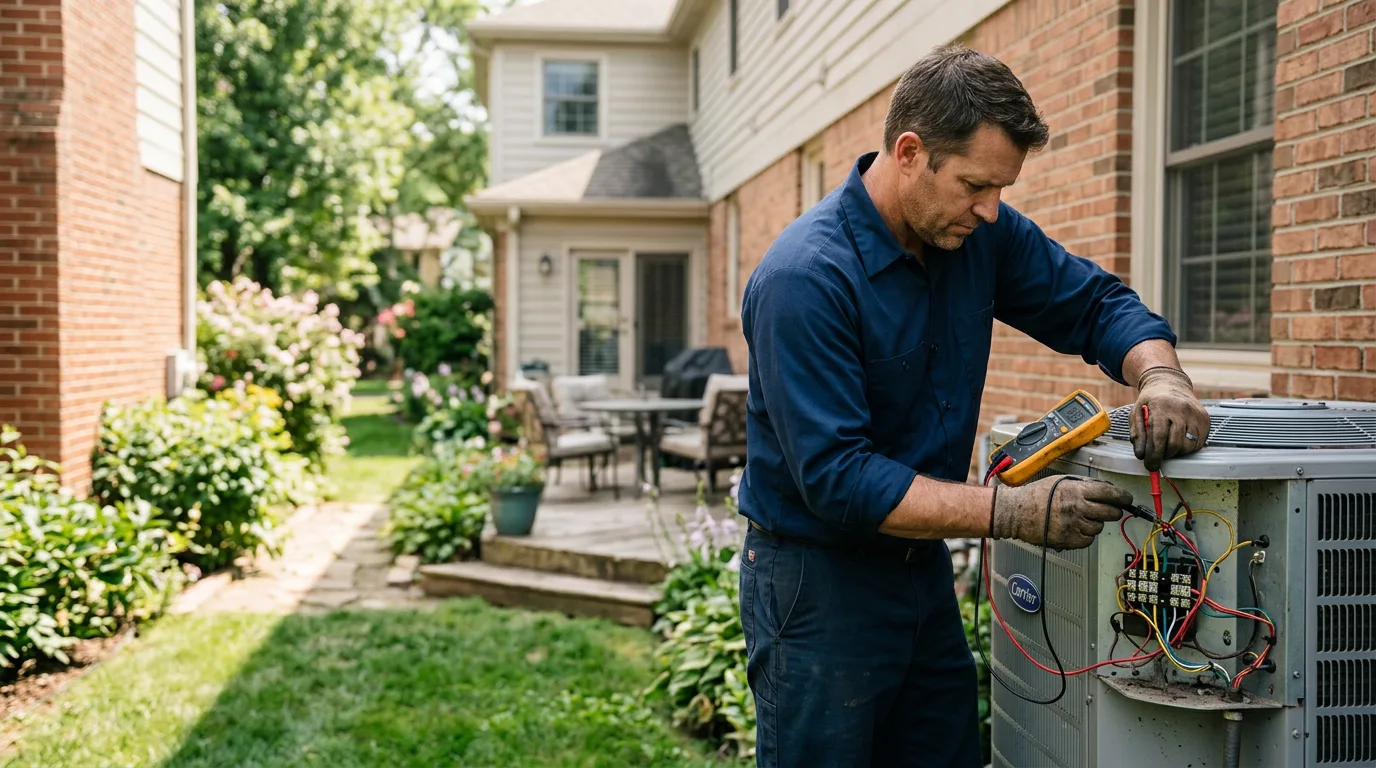 HVAC technician working near East Northport, NY